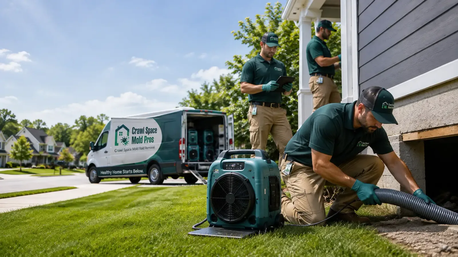 Crawl Space Mold Removal in Southborough, MA